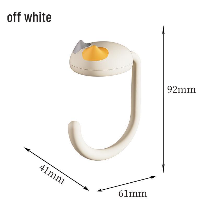 

Adjustable Desk Edge Backpack Hook for Students грязно-белый