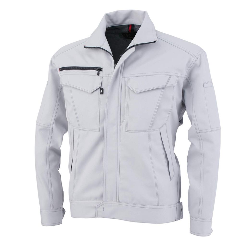 COCOS Nobuoka A-8071 Long Sleeve Blouson, Silver, Size 7L