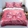 Crystal Bow Decoration Gift Set Bedding Set with 1 Duvet Cover 2 Pillowcases Single Double King Queen Gift