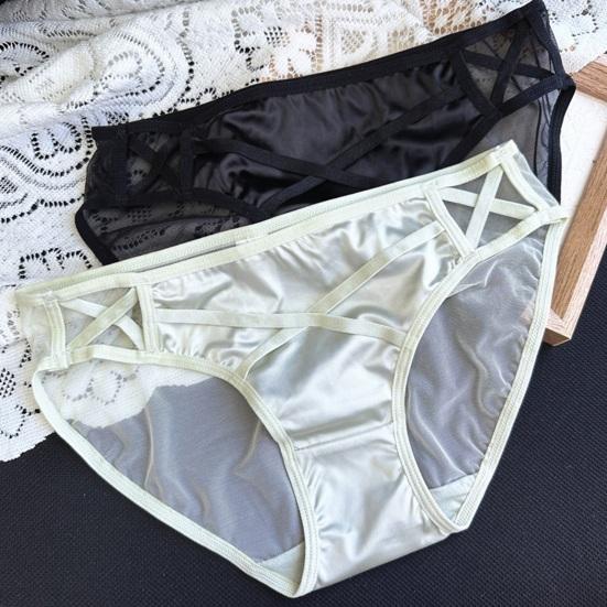 Damen Sexy Transparentes Netz-Unterwäsche Nahtlose Niedrig geschnittene Durchsichtige Slips Weiche Dehnbare Atmungsaktive Slips