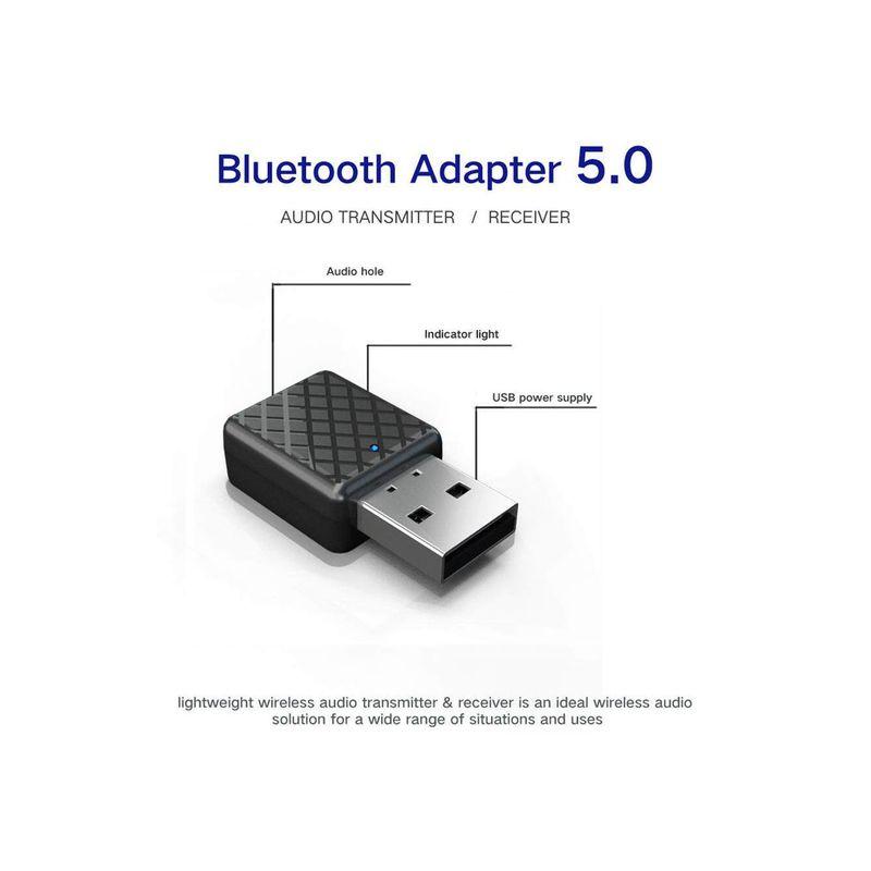 USB Bluetooth Adapter 5.0 Bluetooth Receiver and Transmitter 2-in-1 Bluetooth Audio Receiver Bluetooth Transmitter