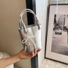 Ielgy Ladies Red Handbag Ladies Small Bag 2024 New Style All-Match Fashion Bucket Bag High-End Texture Messenger Bag
