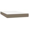 347758 vidaXL Pocket Spring Bed Mattress Taupe 120x200 Cm Thickness 20 Cm Fabric