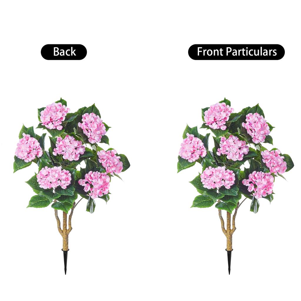 1pc3ft   Simulation Hydrangea Potted Plant Outdoor Garden Decoration Artificial Flower Tree Artificial Plant Ground Insert