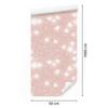 Coral glitter wallpaper, coral background for living room and bedroom 50x1000