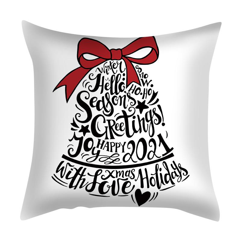 45cm Christmas Cushion Cover Navidad Merry Christmas Decorations For Home 2025 Xmas Noel Cristmas Ornaments New Year Gifts