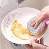2PCS Double Side Dishwashing Sponge Dish Washing Brush Pan Pot Dish Wash Sponges Household Cleaning Reusable Kitchen Tools