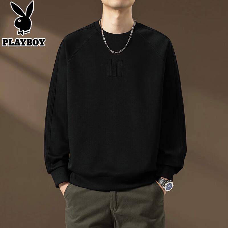PLAYBOY Men s Heavyweight Crew Neck Sweatshirt 4XL