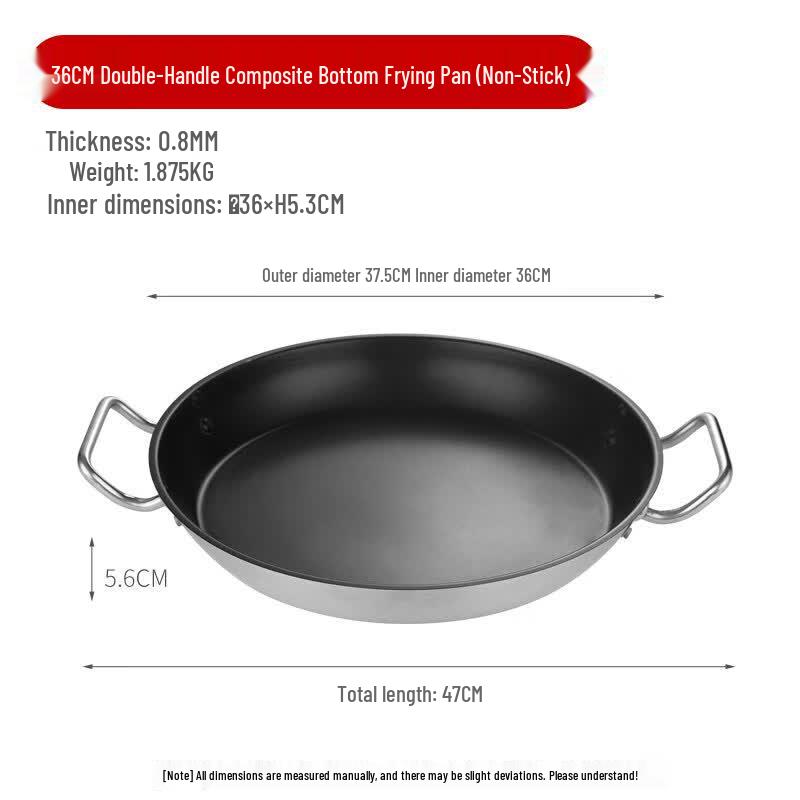 LIEI 36cm Aluminum Non-stick Frying Pan