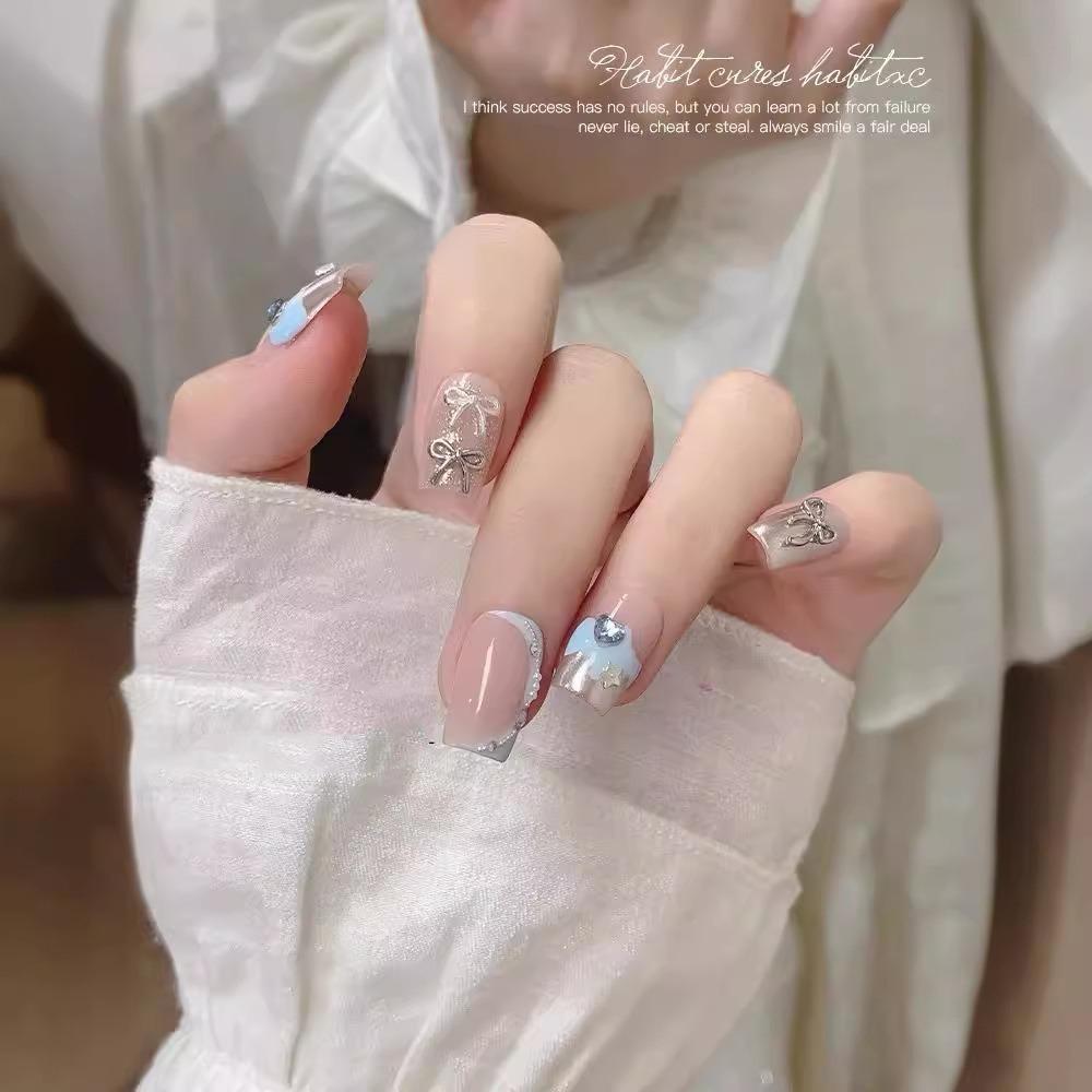 20pcs/Lot 3D Metal Nail Art Charm Bow Ribbon Nail Art Decoration  for Valentine's Day Christmas Day