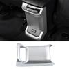 For Toyota Highlander XU70 2024 Car Center Console Seat Armrest Box Rear Protector Cover Anti Kick Carbon Fiber Wood Grain Color