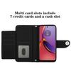 6-Color PU Leather Diamond Check-Patterned Wrist Strap Wallet Phone Case for Motorola Moto E13,E20,E30,E40,Moto G,Moto G Play,G04,G05,G13,G23,G53...