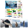 24 Days Christmas Fish Baits Blind Box Fishing Tackle Set Advent Calendar Fishing Accessories Stylish Gift for Fishers