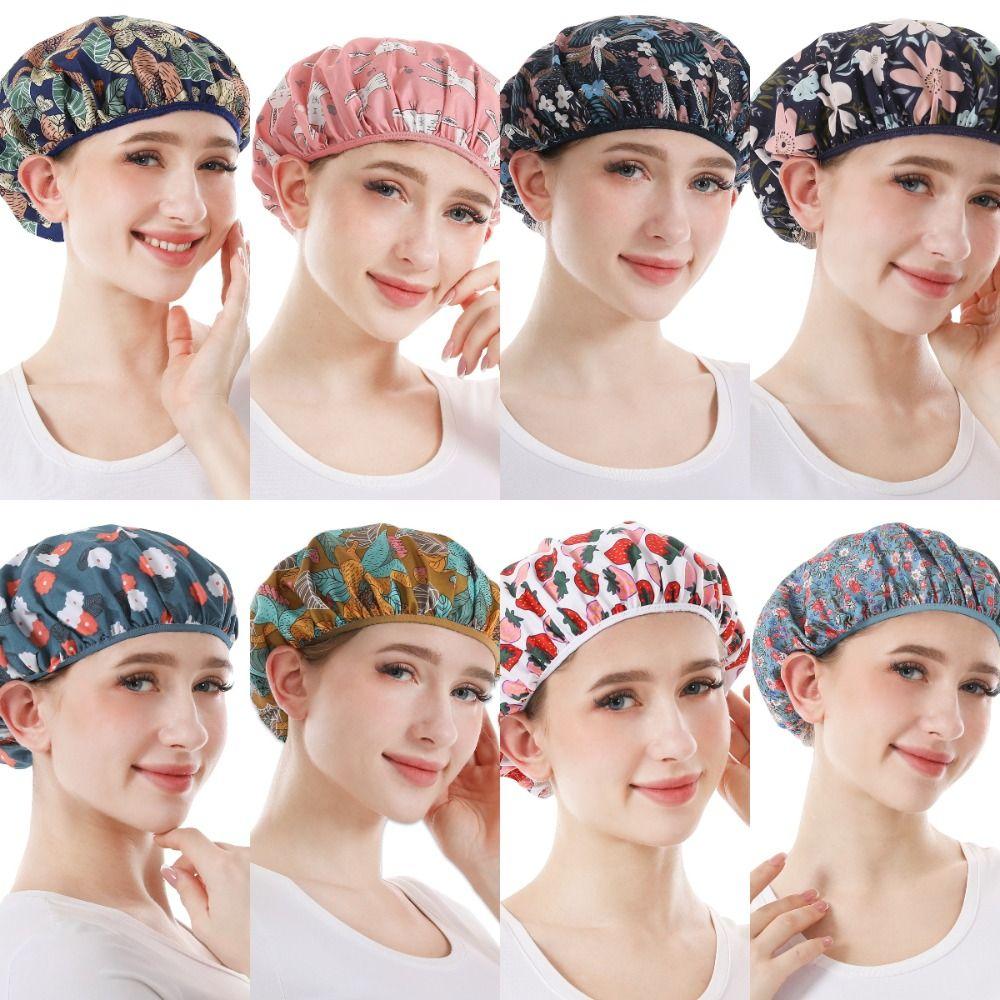 Unisex Style Dust-proof Food Work Cap Elastic Mesh Elastic Head Cover Chef Hat Kitchen Cooking