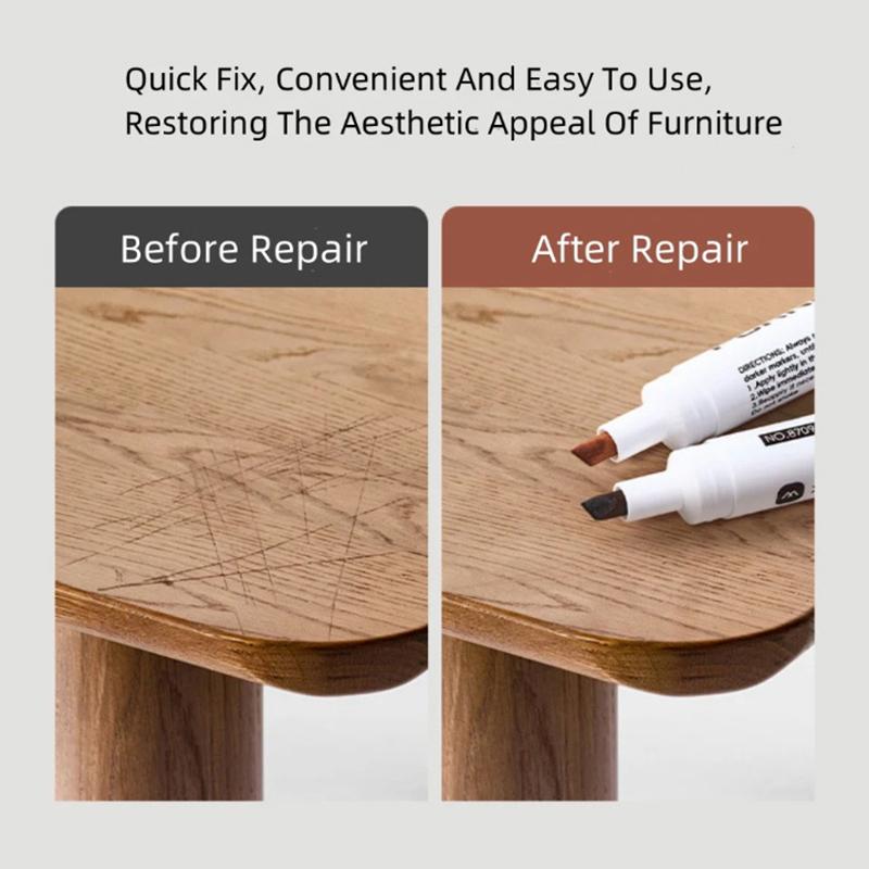 Wood Composite Grain Paint Furniture Touch-Up Markers Pens Wood Floor,Furniture,Scratch Coloring Repair Paint Pens