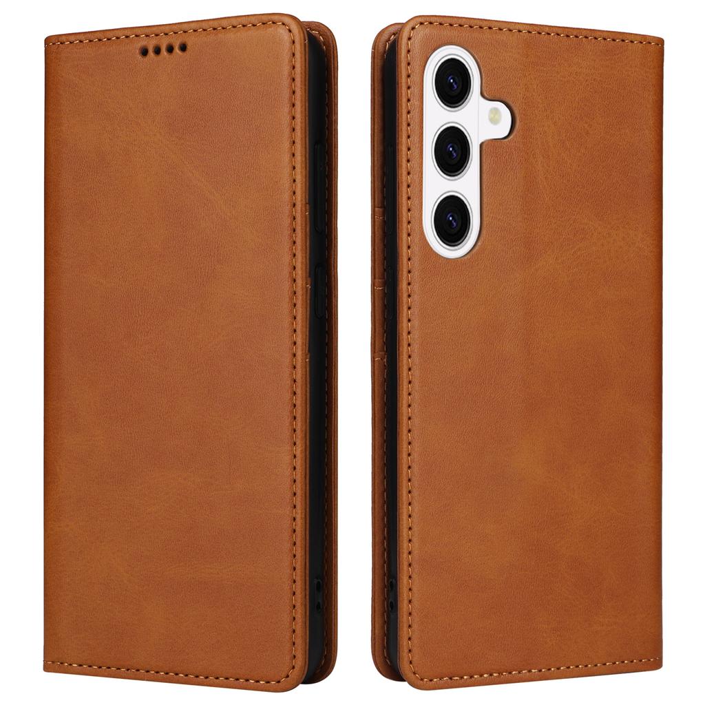 For Samsung Galaxy S26+ Case RFID Blocking PU Leather Phone Wallet Cover