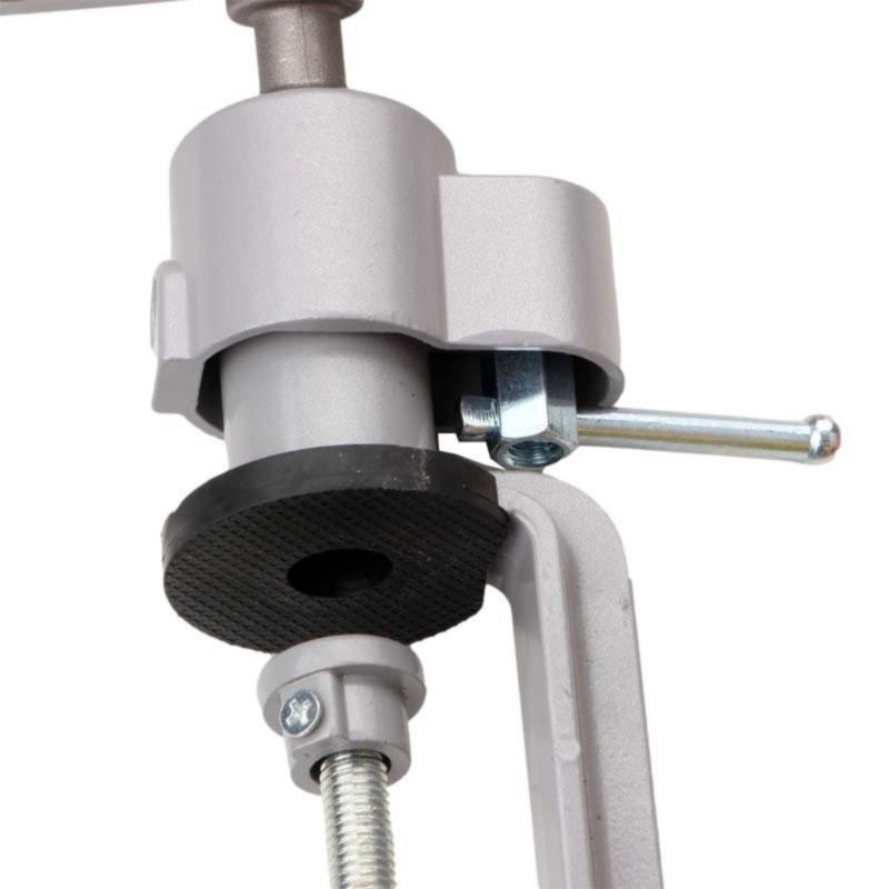 Drehbarer Mehrpositions-Schraubstock mit Bohrerhaltern, Hochleistungs-Stahlklemme für Holz-, Metallbearbeitungs-DIY-Projekte