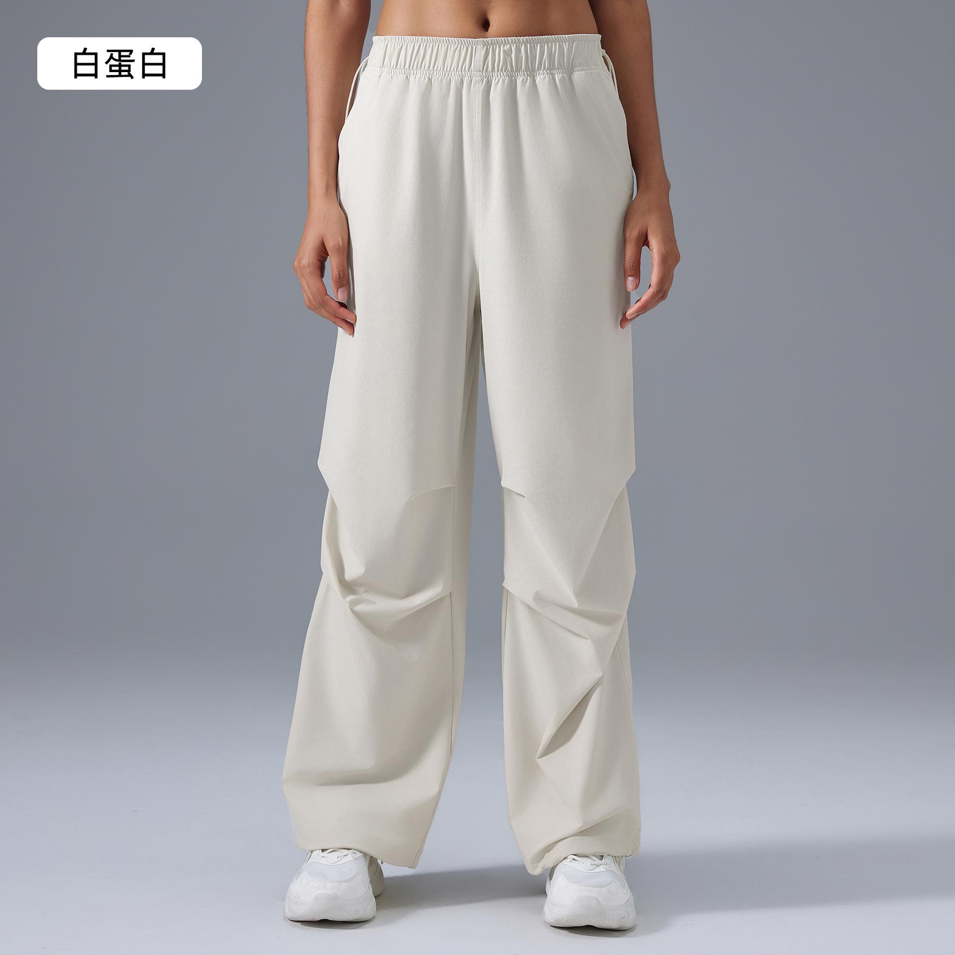 

Loose paratrooper overalls women s foot mouth drawstring sports trousers light and breathable quick-drying outdoor fitness trousers 4