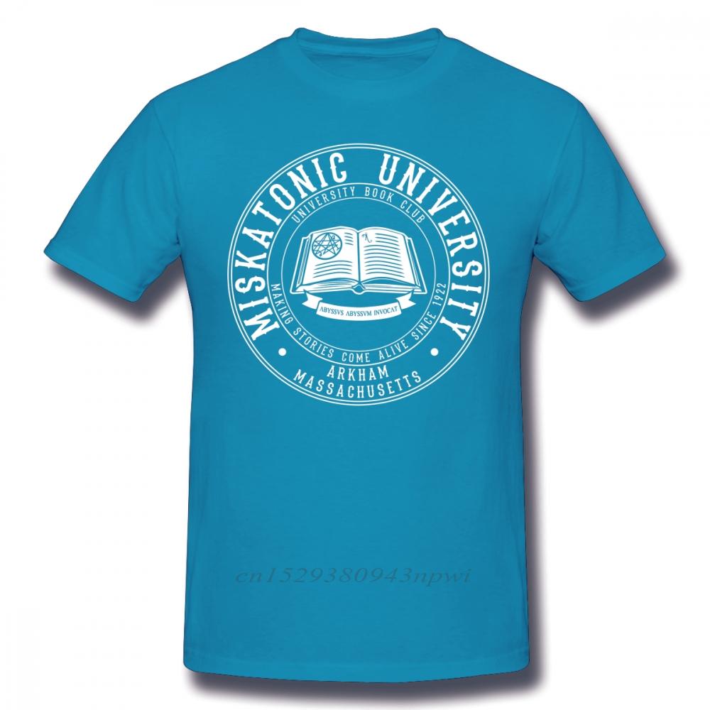 Arkham Horror T Shirt Miskatonic University Book Club TShirt Unisex Short Sleeve 100 Cotton Tee Shirt Oversized Streetwear Tshirt