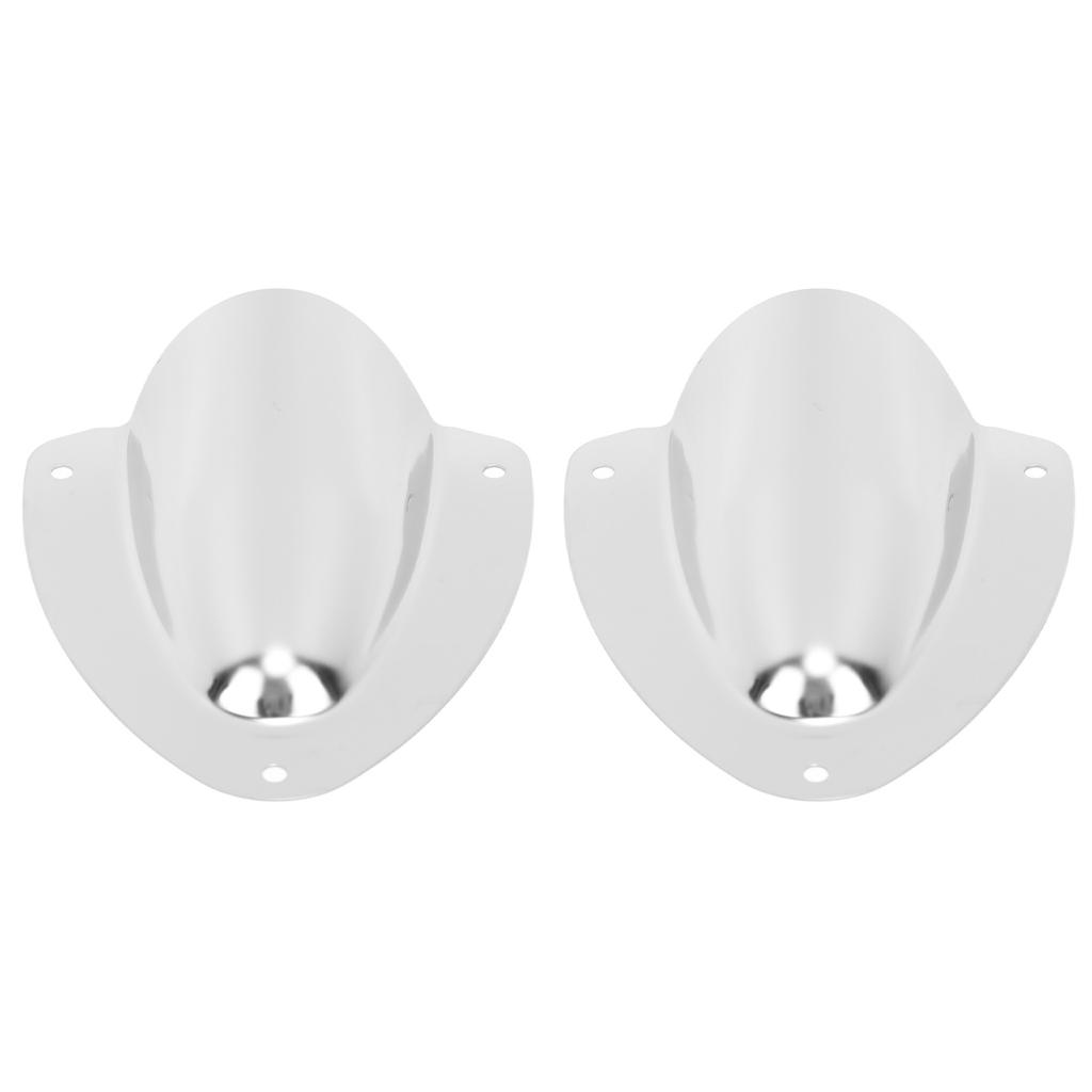 1 Pair Stainless Steel Clam Shell Vent Polished Marine Wire Cable Vent Cover for Yacht Boats Fishing Boats 100mm 3.93in