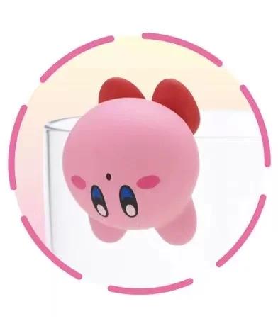 Japanese Genuine Gacha Scale Model Kirby Cup Cute Tabletop Decoration Action Figure Toys A On Articulated Poseable Detailed Movable Collectible
