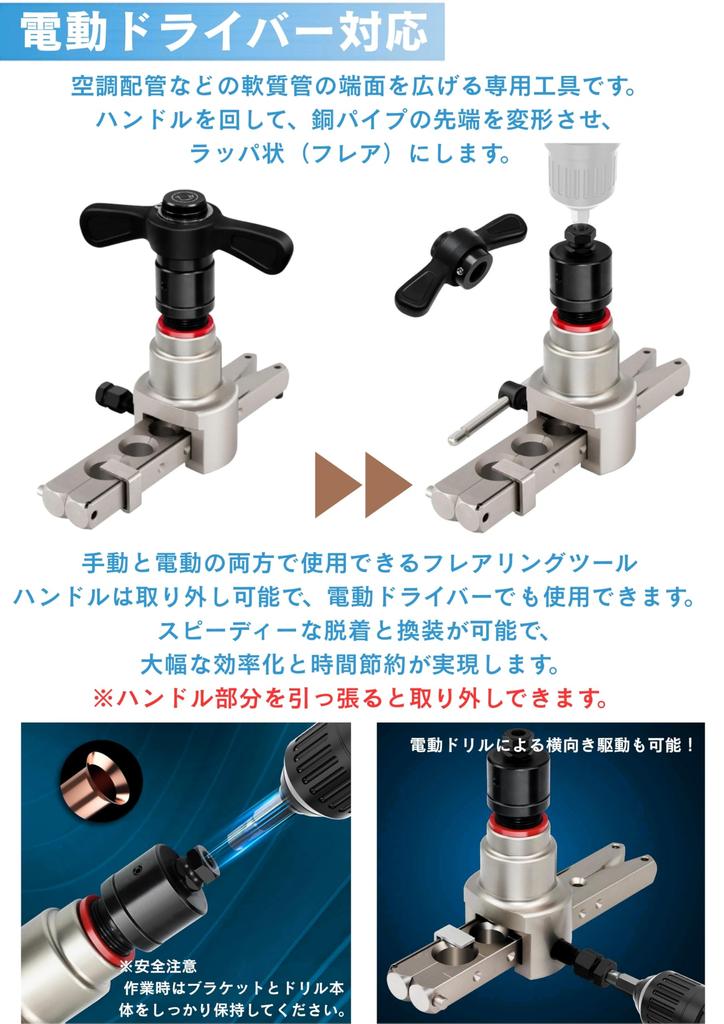 IWISS Ratchet Flaring Tool for Electric Impact Drivers and Drills CT-RS806A