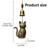 Cat Wind Chime Garden Yard Door Windchime Decorations Elegant Animals Statue Decor Outside Bells Pendant for Yard Home Balcony