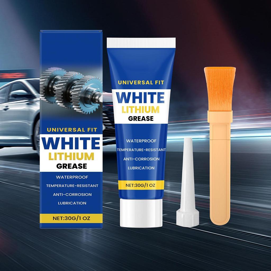 30g White Lithium Grease Set Car Door Waterproof Gear Lubricating Cream Automotive Gear Lubricating Cream Mechanical Maintenance