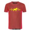 Funny Heartbeat English Bull Terrier Dog T Shirt Men Custom Pattern Cotton Short Sleeve Man Joke Present Tshirt Christmas