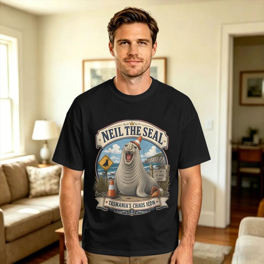 Neil The Seal Dont Be Part of The Problem Cute Animal Humor T Shirt Summer Pure Cotton TShirts For Unisex Design Tee Shirt