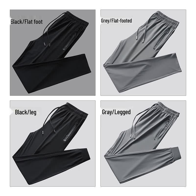 ROMON Men's Ice Silk Casual Pants