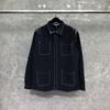 TIME BREATHE Men's Retro Workwear Jacket - Spring/Autumn Casual Versatile Shirt Style