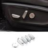 5PCS Fit For Ford Escape Kuga - Seat Adjustment Button Cover Trim Silver