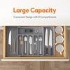 Cutlery Box Expandable Drawer Organizer Adjustable Width Compact Design Easy Access Compartment Tableware Organizer