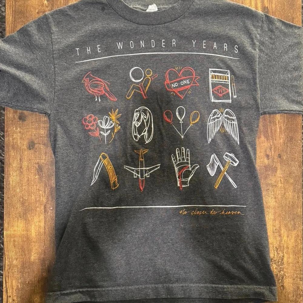 the wonder years band rock short sleeve dark heather shirt Go87 Unisex T-Shirt L