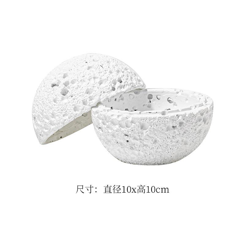 

No Perfume - Fireless Aroma Diffuser Stone Bowl Tray Desktop Holder Ornaments For Room Desktop Office Bedroom Home Decorations only tray