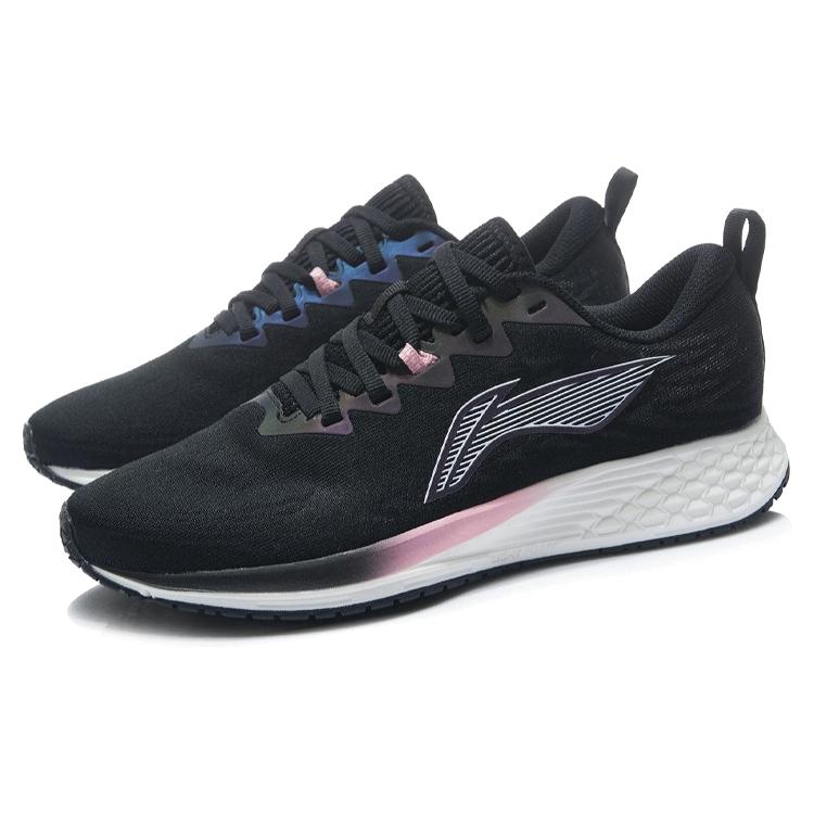 New LiNing Red Hare 4 Low Top Running Shoes Women's Black White ARMR004-5
