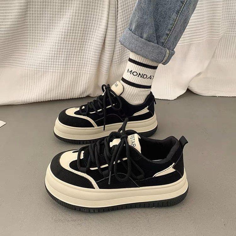 Shoes Women's Spring New 2025 Summer Japanese Platform Sports Board Shoes Ins Trendy Fashion Versatile Niche Women's Shoes