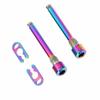 4PCS Mountain Bike Disc Brake Clip Thread Pin Ti Alloy CNC Machining Disc Brake Clip Fixing Screw Fo