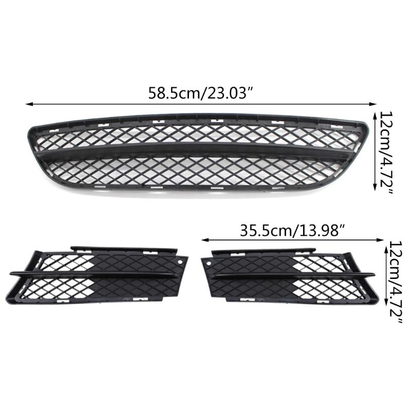 Bumper avant Aérations Calandre inférieure avant Ensemble de grilles Pour E90 2006-2008 Pré-LCI