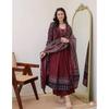 Women Anarkali Kurti Pant Dupatta Set Indian Bollywood Ethnic Kurta Set Dress