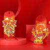 3D Cartoon Dragon Red Envelope Golden Chinese Character Thick 2024 Year of The Dragon New Year Spring Festival Red Packet Money Cash Bag