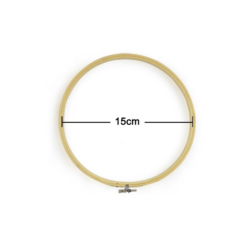 13-40CM Wooden Bamboo Frame Embroidery Hoop Ring Shed DIY Needlecraft Cross Stitch Machine Round Loop Hand Household Sewing Tool 01