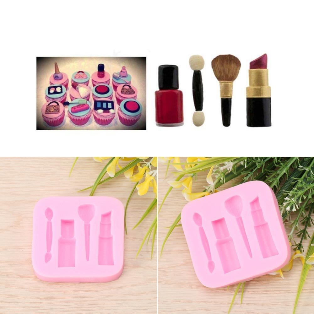 2PCS Silicone Silicone Fondant Mold DIY Cake Decorating Mold  Keychain Pendant Crafting