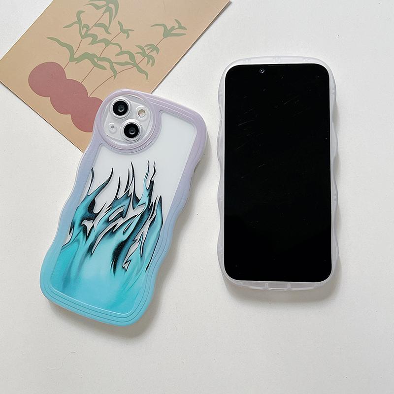 Wave Soft Phone Case For iPhone 15 OPPO A38 Reno 10 5G 8T Realme C55 C53 Samsung A54 A53 A52 A33 S23 S24 Ultra Redmi Note 12 Pro Note 11 Bumper Cover