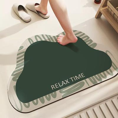 Diatom Mud Cloud Bathroom Floor Mat Soft Cushion Water Absorption Non-slip Toilet Bathroom Door Foot Mat Quick Drying Carpet