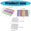 Stylish Jewelry Organiser with Compartment Transparent Case Plastic Storage Box For Earrings Necklaces Accessories