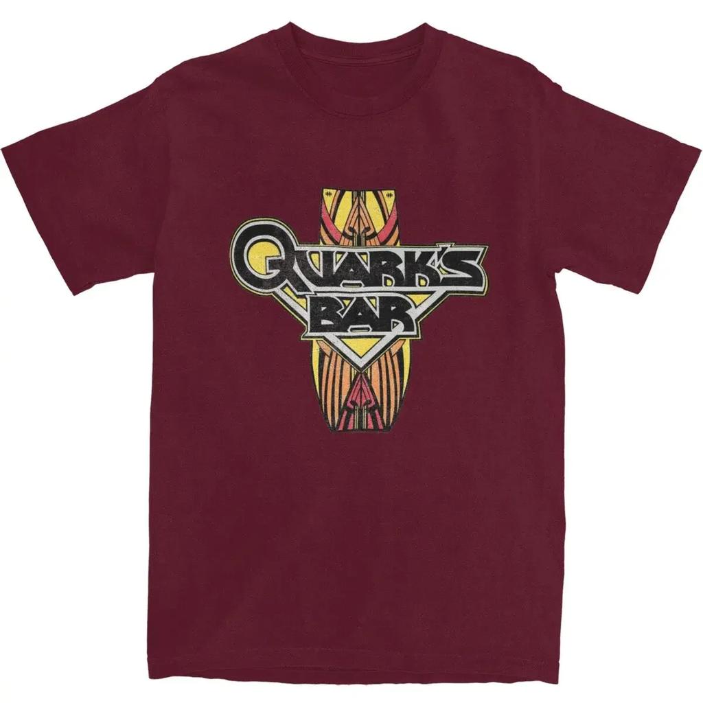 Heavyweight Informal Funny Stars Treks Deep Space Nine Quarks Bar  Unisex 100 Cotton Vintage Science Film Tees Party Clothes