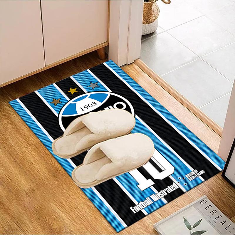 Gre-mio Football Badge Printed Office Carpet Chair Cushion Entryway Rug, Rugs for Living Room, Bedroom Christmas gifts