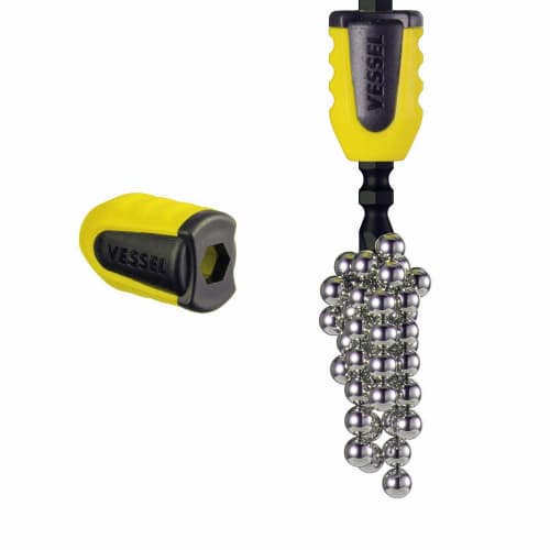 VESSEL Screw Mag Catcher Yellow 2 Pieces Magnetizer NMC-2PY